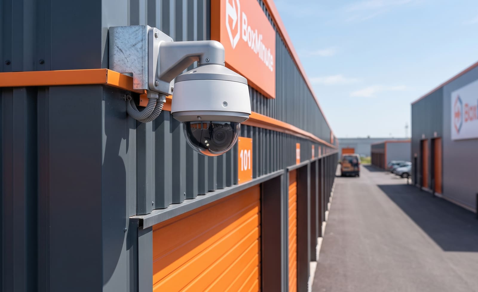 Caméra de vidéosurveillance installée sur le site BoxMinute