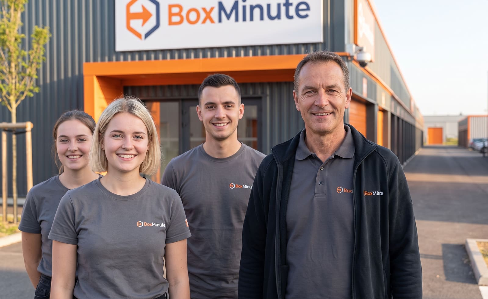 L’équipe BoxMinute devant le site de Clermont